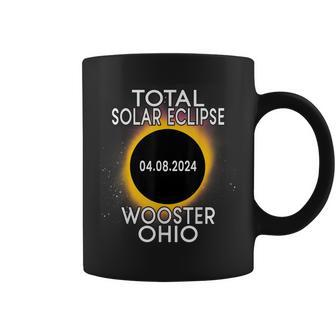 Total Solar Eclipse 2024 Wooster Ohio Coffee Mug - Monsterry