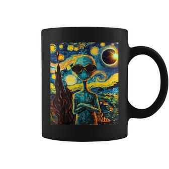 Total Solar Eclipse Alien Coffee Mug - Seseable