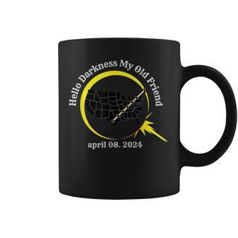 Total Solar Eclipse April 08 2024 Tour Of America Usa Map Coffee Mug - Monsterry