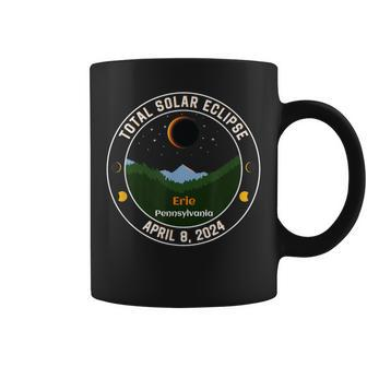 Total Solar Eclipse April 8 2024 Erie Pennsylvania Memorial Coffee Mug | Mazezy UK
