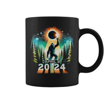 Total Solar Eclipse April 8 2024 Bigfoot Sasquatch Coffee Mug - Monsterry DE