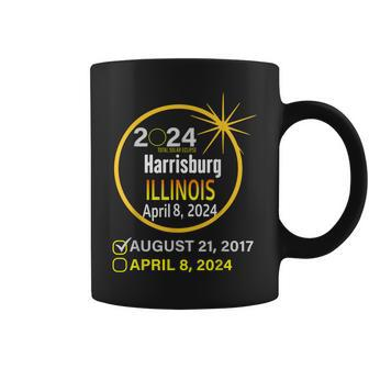 Total Solar Eclipse April 8 2024 Illinois Harrisburg Coffee Mug | Mazezy