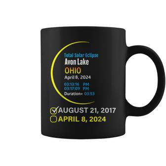Total Solar Eclipse April 8 2024 Ohio Avon Lake Coffee Mug - Monsterry CA