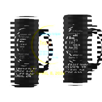 Total Solar Eclipse April 8 2024 Texas Austin Coffee Mug | Mazezy