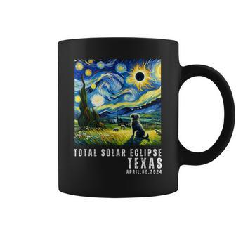 Total Solar Eclipse April 8 2024 Texas Souvenir Coffee Mug | Mazezy