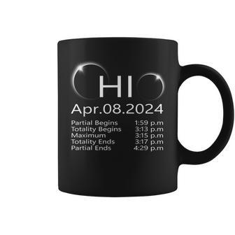 Total Solar Eclipse April 8 2024 Totality Ohio Schedule Time Coffee Mug - Monsterry
