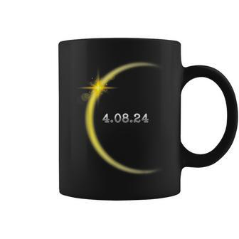 Total Solar Eclipse April 8 2024 Twice In A Lifetime Cool Coffee Mug - Monsterry