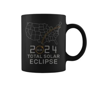 Total Solar Eclipse April 8 2024 Usa Map Solar Eclipse 2024 Coffee Mug - Seseable