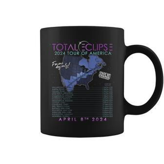 Total Solar Eclipse April 8Th 2024 Tour Of America Coffee Mug - Thegiftio UK