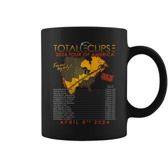 Total Solar Eclipse April 8Th 2024 Tour Of America Coffee Mug | Mazezy