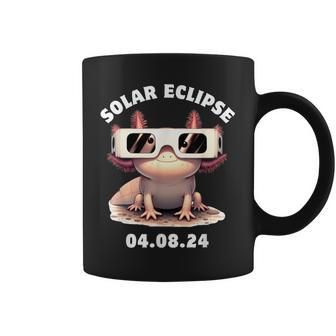 Total Solar Eclipse Axolotl April 8 2024 Solar Eclipse Coffee Mug | Mazezy