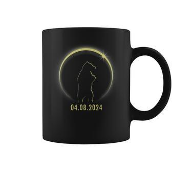 Total Solar Eclipse Bear Lover April 8 2024 Totality Coffee Mug - Seseable