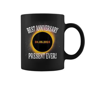 Total Solar Eclipse Best Anniversary Present Ever April 2024 Coffee Mug - Seseable