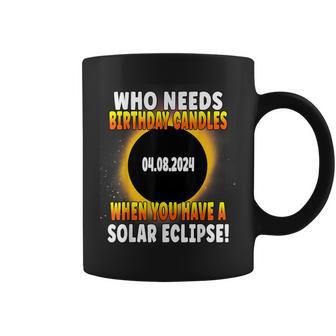 Total Solar Eclipse Birthday 2024 Birthday Candles Joke Coffee Mug - Seseable