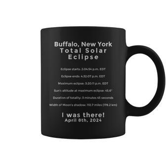Total Solar Eclipse Buffalo Ny New York 2024 Commemorative Coffee Mug - Seseable
