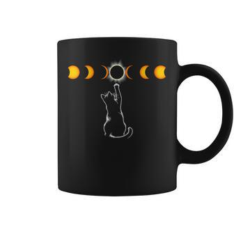 Total Solar Eclipse Cat April 8 2024 Totality Coffee Mug - Monsterry UK