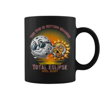 Total Solar Eclipse Chase April 2024 Sun Is Getting Mooned Coffee Mug - Seseable