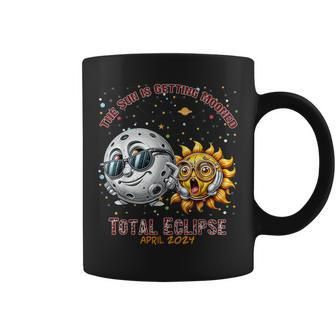 Total Solar Eclipse Chase April 2024 Sun Is Getting Mooned Coffee Mug | Mazezy