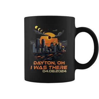 Total Solar Eclipse Cityscape Dayton Ohio Oh Coffee Mug - Monsterry DE