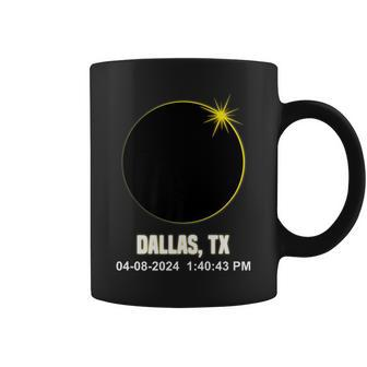 Total Solar Eclipse Dallas 2024 Time Texas Eclipse Coffee Mug - Thegiftio UK