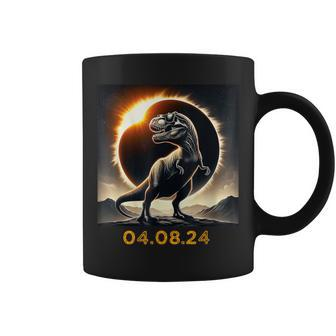 Total Solar Eclipse Dinosaur April 8 2024 Coffee Mug | Mazezy