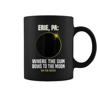 Total Solar Eclipse Erie Pennsylvania 040824 Solar Eclipse Coffee Mug | Mazezy AU