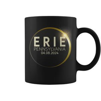 Total Solar Eclipse Erie Pennsylvania April 8 2024 Eclipse Coffee Mug | Mazezy