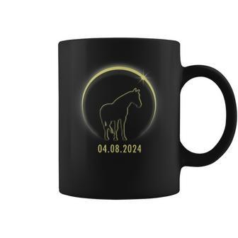 Total Solar Eclipse Horse Lover April 8 2024 Totality Coffee Mug - Seseable
