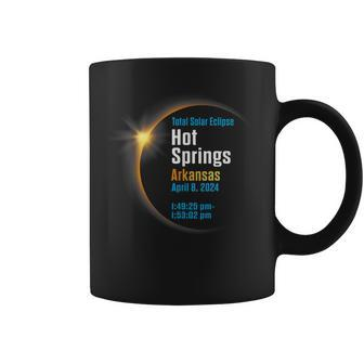 Total Solar Eclipse Hot Springs Arkansas April 8 2024 Coffee Mug - Seseable