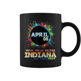 Total Solar Eclipse Indiana 2024 Colorful Totality Coffee Mug - Monsterry UK