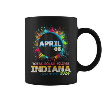 Total Solar Eclipse Indiana 2024 Colorful Totality Coffee Mug | Mazezy CA