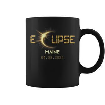 Total Solar Eclipse Maine Totality April 8 2024 Maine Usa Coffee Mug - Monsterry DE