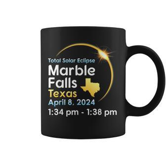 Total Solar Eclipse In Marble Falls Texas On April 08 2024 Coffee Mug | Mazezy