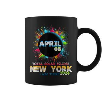 Total Solar Eclipse New York 2024 Colorful Totality Coffee Mug - Seseable