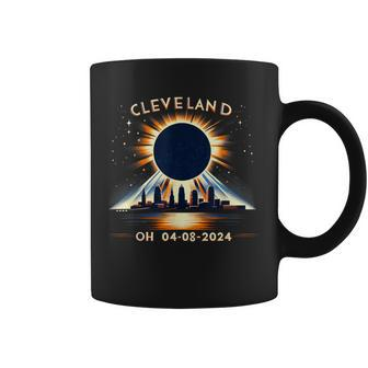 Total Solar Eclipse Oh April 08 2024 Cleveland Solar Eclipse Coffee Mug - Seseable