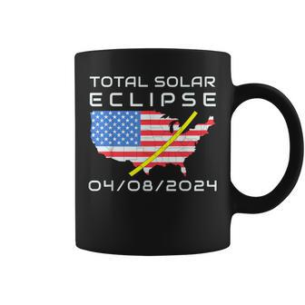 Total Solar Eclipse Path Totality America Map 8 April 2024 Coffee Mug - Thegiftio UK