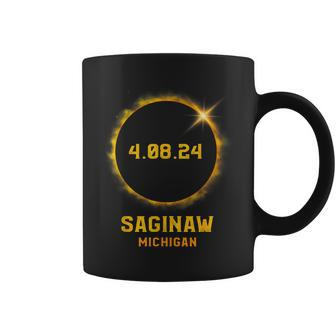 Total Solar Eclipse Spring April 8 2024 Saginaw Michigan Coffee Mug | Mazezy