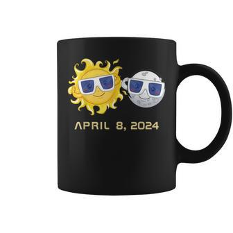 Total Solar Eclipse Sun And Moon 8 April 2024 Coffee Mug - Monsterry DE