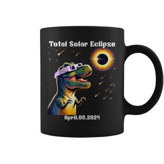 Total Solar Eclipse T-Rex April 8 2024 America Solar Eclipse Coffee Mug | Mazezy AU