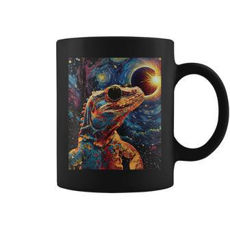 Total Solar Eclipse Tegu Lizard Coffee Mug | Mazezy