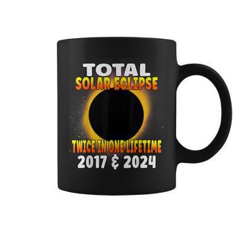 Total Solar Eclipse Twice In One Lifetime 2017 & 2024 Cosmic Coffee Mug - Monsterry CA