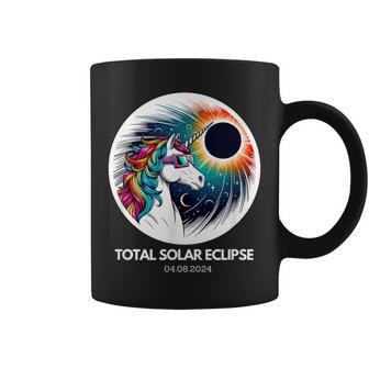 Total Solar Eclipse Unicorn April 8 2024 Coffee Mug | Mazezy