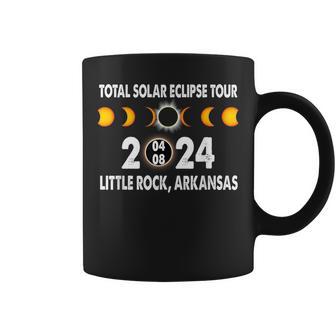 Total Solar Eclipse Us Tour 04 08 2024 Little Rock Arkansas Coffee Mug - Monsterry