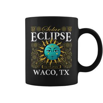 Total Solar Eclipse Waco Tx Texas 2024 Totality Boho Retro Coffee Mug - Seseable