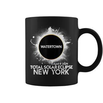 Total Solar Eclipse Watertown New York 2024 Totality Coffee Mug - Seseable