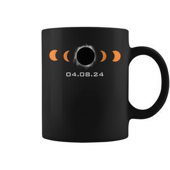Total Sun Eclipse Solar April 8 2024 Path Of Totality Moon Coffee Mug | Mazezy