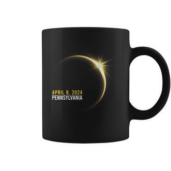Totality 04 08 24 Total Solar Eclipse 2024 Pennsylvania Coffee Mug - Monsterry