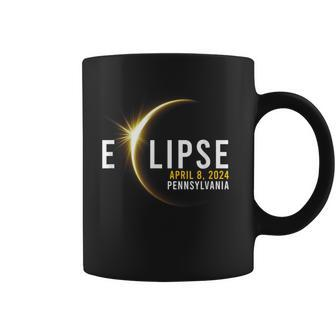 Totality 04 08 24 Total Solar Eclipse 2024 Pennsylvania Coffee Mug | Mazezy