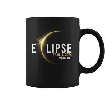 Totality 04 08 24 Total Solar Eclipse 2024 Vermont Coffee Mug - Monsterry UK