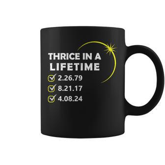 Totality 24 Thrice In A Lifetime Total Solar Eclipse 2024 Coffee Mug | Mazezy